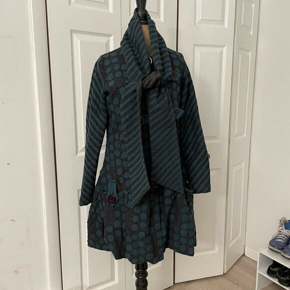 "My Village” by Rimzim Dadu Indian Designer Coat - Picture 6 of 6